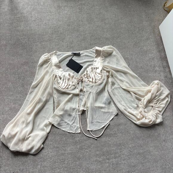 REVOLVE Tops - NWT Jagger & Stone Cream Blouse